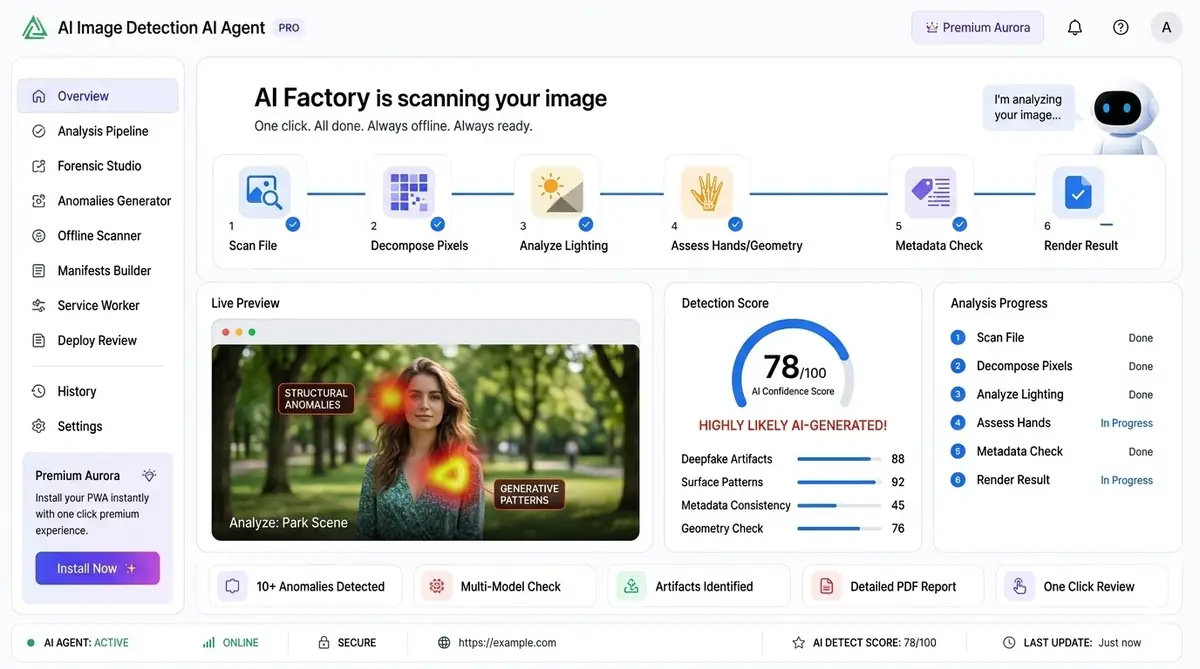 AI script generator — example of the AI tool dashboard software